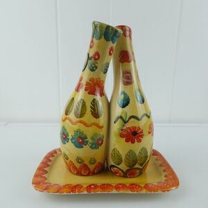 Italica Ars Hand Painted Italian Oil & Vinegar Set